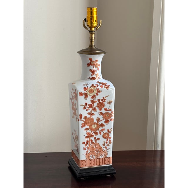 Mid-20th Century Hand Painted Chinoiserie Table Lamp For Sale - Image 18 of 18