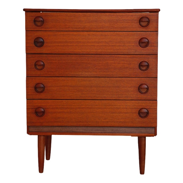 Vintage Scandinavian Teak Chest of Drawers from Avalon, 1960 For Sale