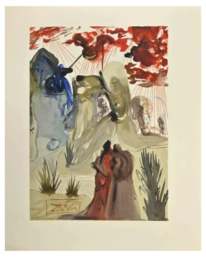 Salvador Dali, Forest, Woodcut, 1963