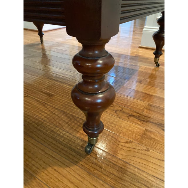 Ethan Allen British Classics Cane and Glass Coffee Table For Sale In Philadelphia - Image 6 of 11