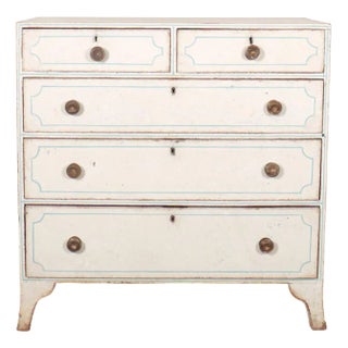 English Painted Chest of Drawers For Sale