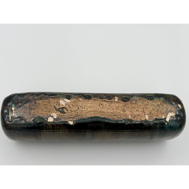 Mid-Century Modern Brutalist Studio Ceramic Vase For Sale - Image 5 of 7
