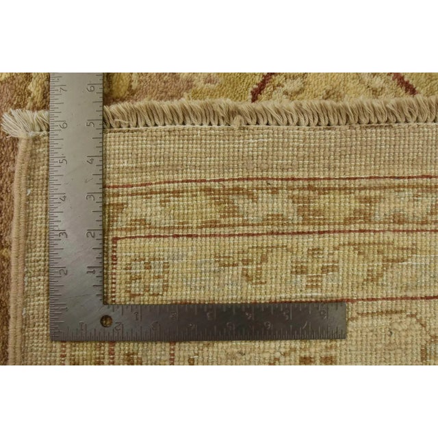Ziegler Rug 9′ X 12’5” Brown Wool Traditional Hand-Knotted Oriental Carpet For Sale - Image 15 of 15