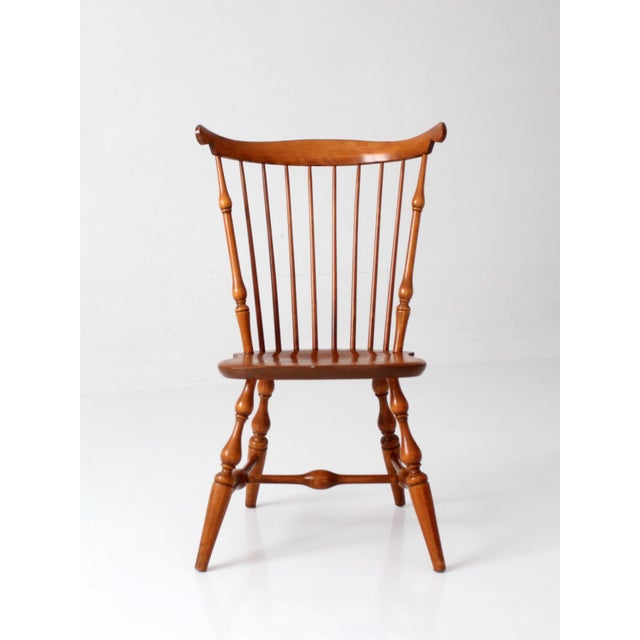 Wood Vintage Nichols & Stone Fan Back Windsor Chair For Sale - Image 7 of 10