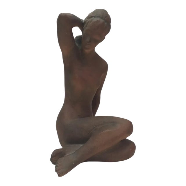 Nude Ceramic Woman from Kokrda, Czechoslovakia, 1960s For Sale