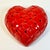 Ruby Red 1980s Vintage Italian Majolica Boho Chic Valentine Woven Pottery Heart Bowl For Sale - Image 8 of 12