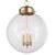 Southern Living Globe Pendant in Natural Brass For Sale - Image 4 of 5