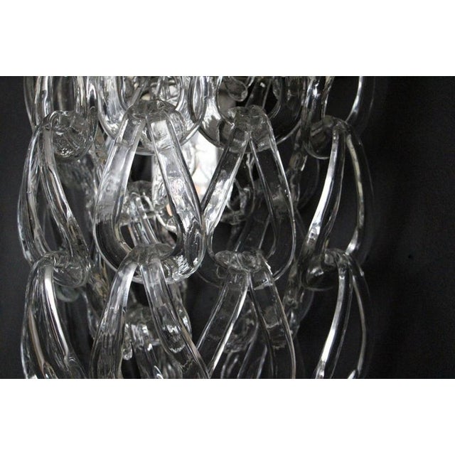 Clear Murano Glass Wall Lights by Angelo Mangiarotti for Vistosi, 1970s, Set of 2 For Sale - Image 7 of 18