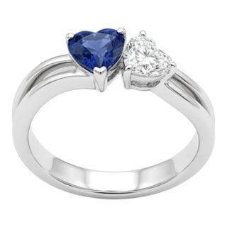 18k Gold Cocktail Ring With 0.83ct Color Stone & 0.51ct Fancy Diamonds For Sale