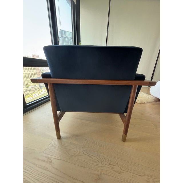 2020s Jason Wu for Interior Define Armchair and Ottoman For Sale - Image 5 of 8