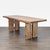 Recycled wood table in a natural finish with metal hardware. With the leaf, the table extends to 100 inches and seats 8....