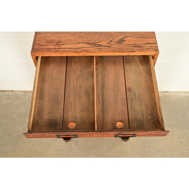 Brown Antique Arts & Crafts 15-Drawer Flat Cabinet, Circa 1900 For Sale - Image 8 of 12
