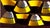 1990s Pair of Murano Yellow and Black Glass Wall Sconces, Late 20th Century For Sale - Image 5 of 5