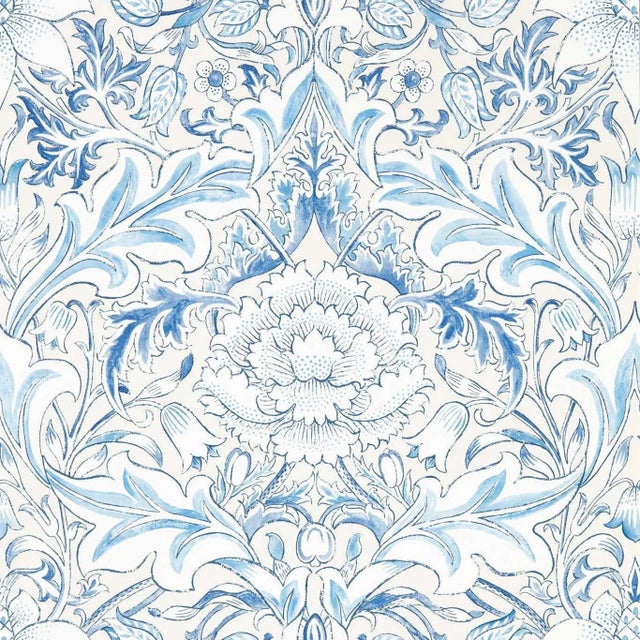 Morris & Co Simply Severn Wallpaper in Woad - a Sample For Sale