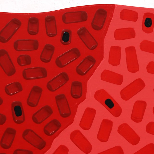 Pop Art Watermelon Wedge - Vibrant Pop Art Fruit Painting Original Artwork by Will Beger For Sale - Image 3 of 9