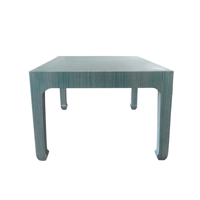 Art Deco Carl Springer Style Kensington Raffia Coffee Table. For Sale - Image 3 of 11