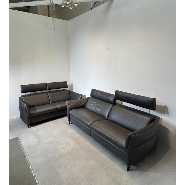 Leather Sofas from Himolla, Set of 2 For Sale - Image 11 of 11