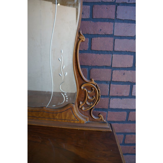 Antique French Style Chest of Drawers With Mirror For Sale - Image 6 of 8
