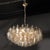 Modernist Hand-Blown Murano Smoked Glass Polyhedral Chandelier in Brass Fittings For Sale - Image 15 of 18