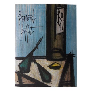 Bernard Buffet, Still Life with a Bottle, 1967, Original Lithograph For Sale