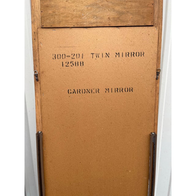 Dixie Brutalist Walnut Dressing Mirrors- A Pair For Sale - Image 12 of 12