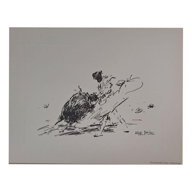 Roberto Domingo y Fallola, El Mismo Gitanillo de Triana, Lanceando de Capa, Engraving For Sale