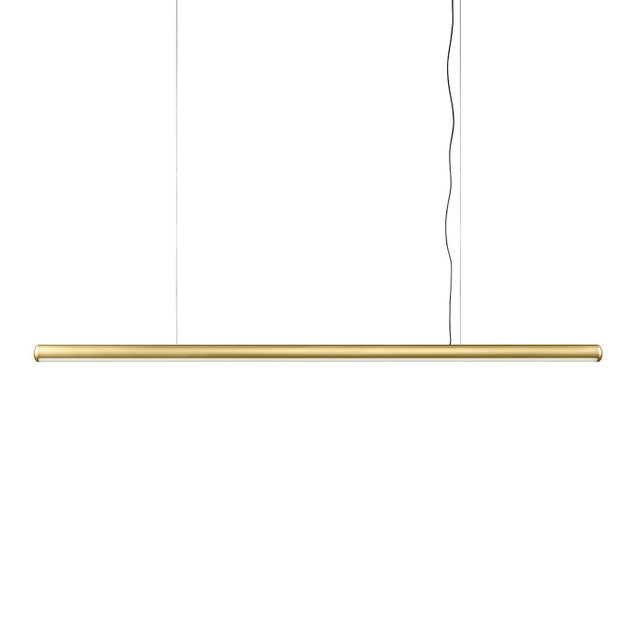 Tratto Gold Steel Suspension Lamp by Paolo Rizzato For Sale - Image 4 of 4
