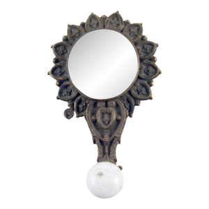 Victorian Porcelain & Bronze Bell Lever