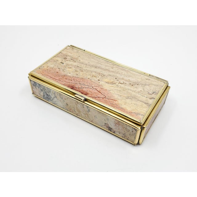 Box Jewelry Semi-Precious Ryholite Stone 1950s For Sale - Image 11 of 11