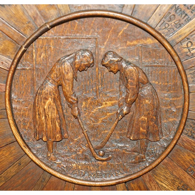 Antique Oxford Ladies High School Hockey Plaque, 1900s For Sale - Image 10 of 18