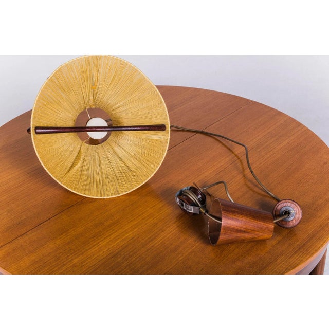 1960s Raffia Pendant Lamp from Temde, 1960s For Sale - Image 5 of 12