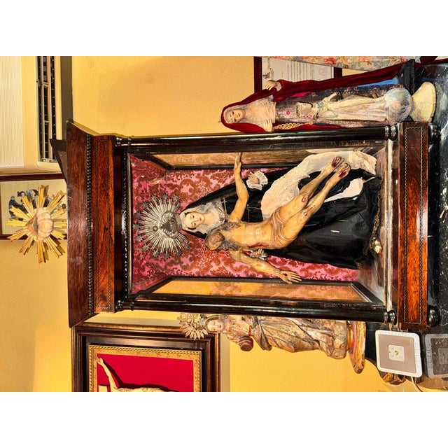 Recumbent Christ and Our Lady of Sorrows, 17th Century and 19th Century For Sale - Image 6 of 9