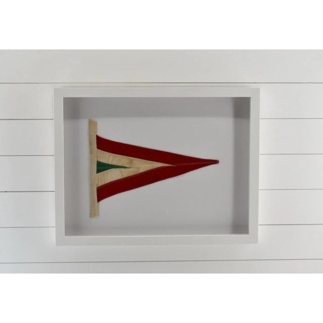 2020s Contemporary Coastal Wall Decor of Vintage Sailing Boat Pennant For Sale - Image 5 of 6