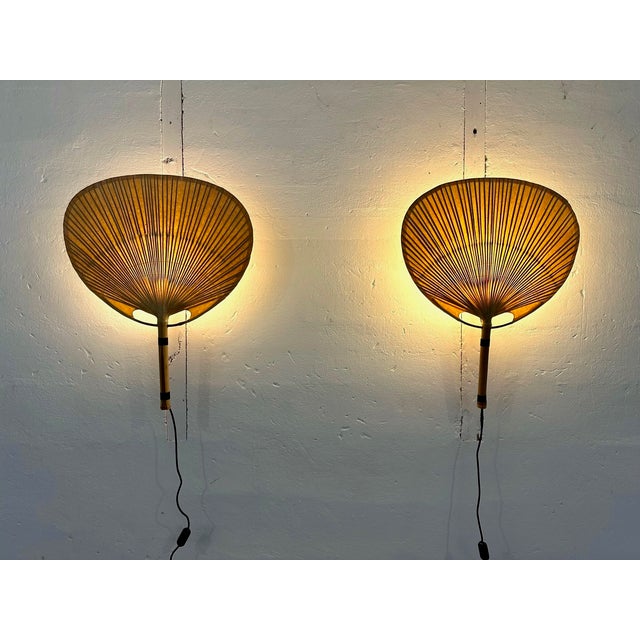 Uchiwa II Wall Lamps by Ingo Maurer for M-Design, 1973, Set of 2 For Sale - Image 10 of 10
