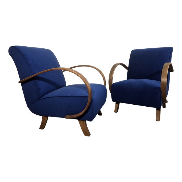 Lounge Chairs from Jindrich Halabala, 1940s, Set of 2 For Sale