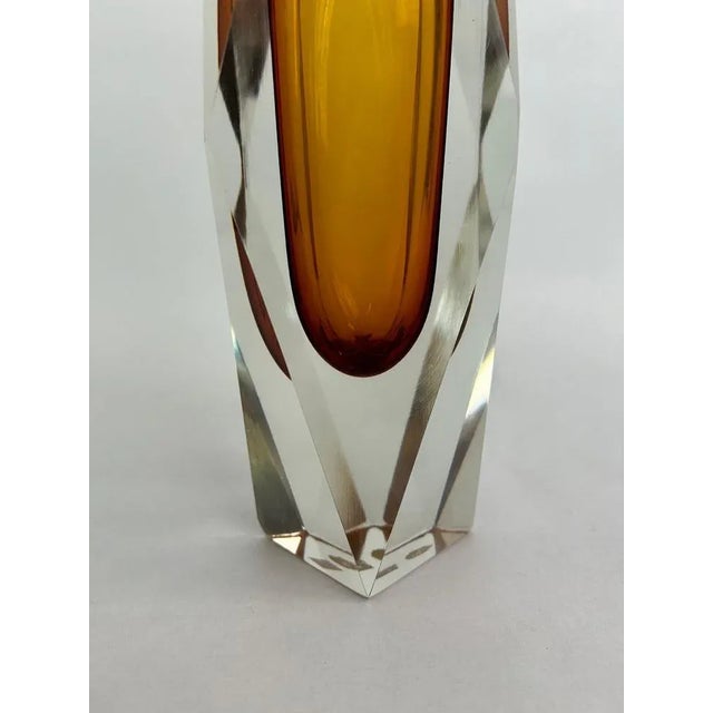 1950s Yellow Art Glass Vase by Flavio Poli for Murano, 1950s For Sale - Image 5 of 9