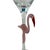 Contemporary Vintage Hand-Blown Pink Flamingo Martini Glasses - Set of 6 For Sale - Image 3 of 7