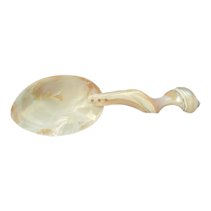 20th Century Organic Sculptural Mother-of-Pearl Shell Caviar Serving Spoon