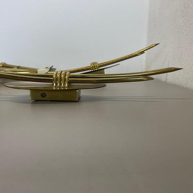 Brass Theatre Wall Light Sconces, Italy, 1950s, Set of 2 For Sale - Image 15 of 18