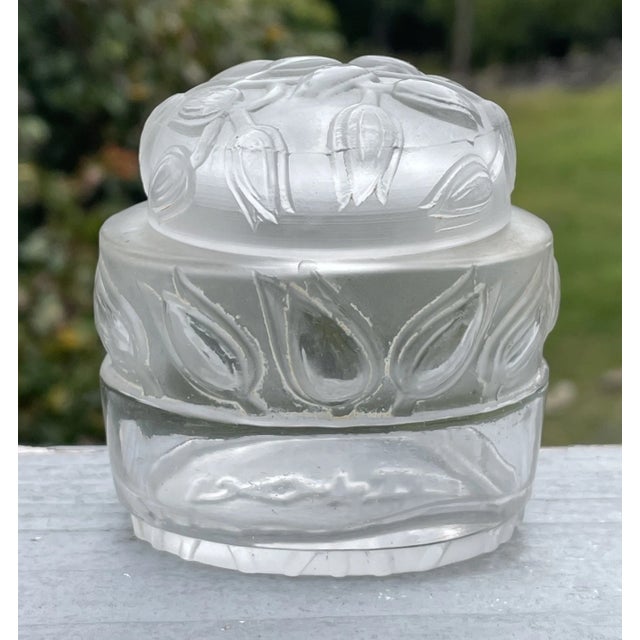 Rare Antique Art Deco 1920s Rene Lalique French Art Glass Jar Jaytho Perfumery For Sale - Image 13 of 13