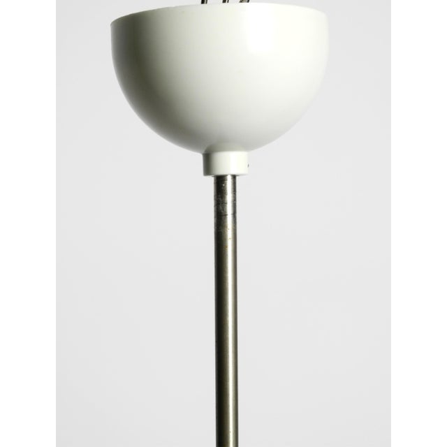 Silver Large Mid-Century Bauhaus Style Opal Glass Ceiling Lamp, 1950s For Sale - Image 8 of 18