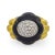 Contemporary Mid 20th Century Maz Diamond Onyx 18k Yellow Gold Cocktail Ring, Size 9 For Sale - Image 3 of 6