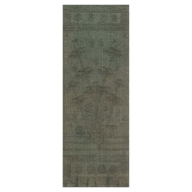 Doris Leslie Blau Vintage Kilim Runner with Subtle Bamboo Motif For Sale