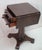 Brown Antique 1920s American Empire Mahogany Drop Leaf Side Table With Two Drawers For Sale - Image 8 of 12