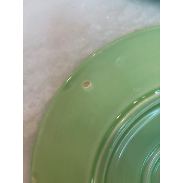 Vintage French Green Majolica Oyster Plate, Proceram For Sale - Image 13 of 13