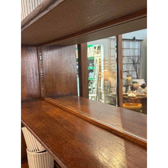 Wood Circa 1900 Large Hungarian Apothecary Cabinet With Glass Doors & Drawers For Sale - Image 7 of 7