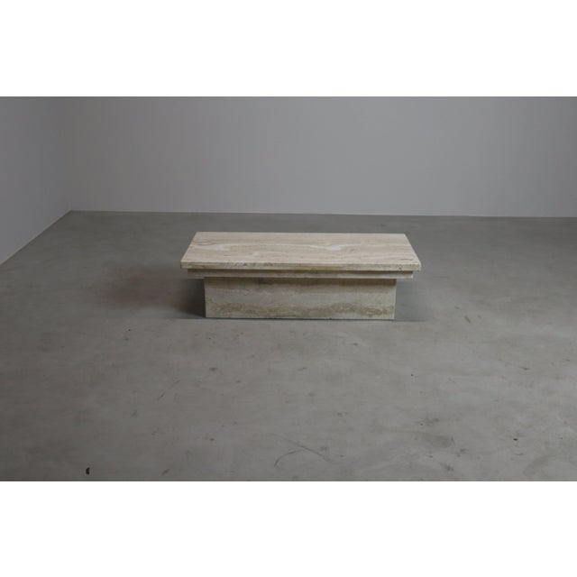Vintage Travertine Coffee Table, Italy, 1970s For Sale - Image 11 of 18
