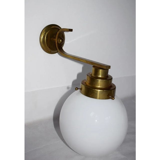 Bauhaus Large Art Deco Bauhaus Wall Lamps, 1920s, Set of 2 For Sale - Image 3 of 7