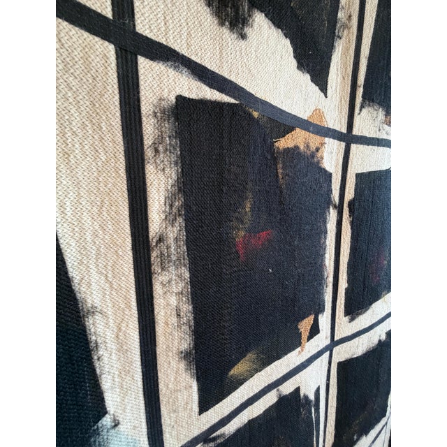 Robert Freimark “Sixteen Blacks” Monumental Textile Wall Hanging Art For Sale - Image 12 of 17