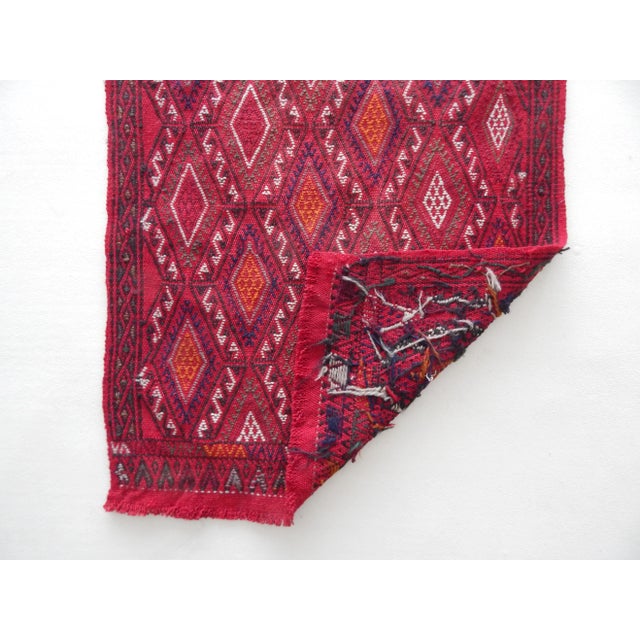 Textile Small Turkish Jajim Kilim Rug 1'10" X 3'1" For Sale - Image 7 of 8
